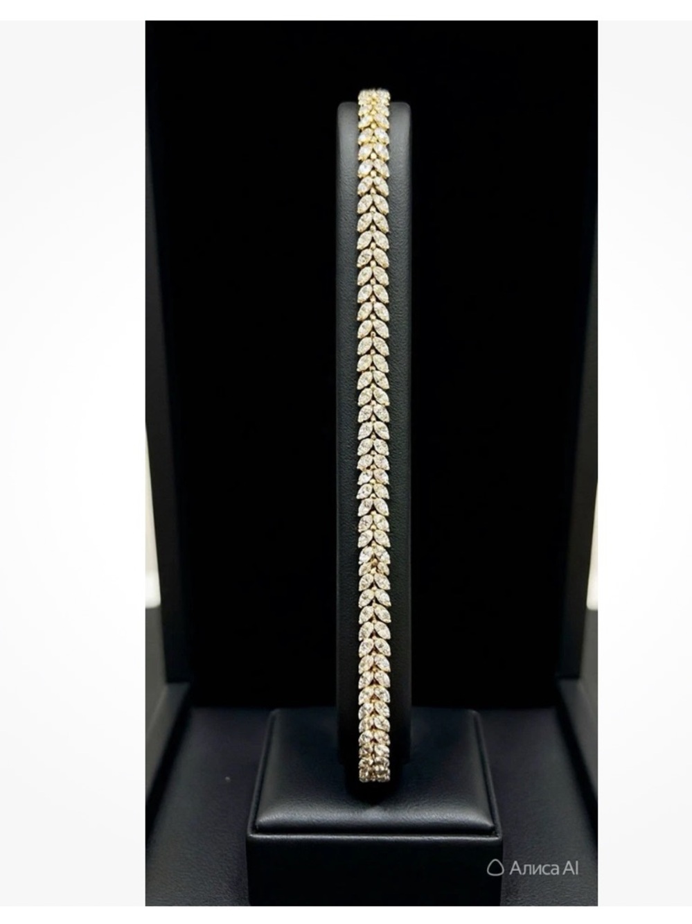 7.6”+ extender Women's Rose Gold plated 18k Crystal Link Bracelet by XUPING